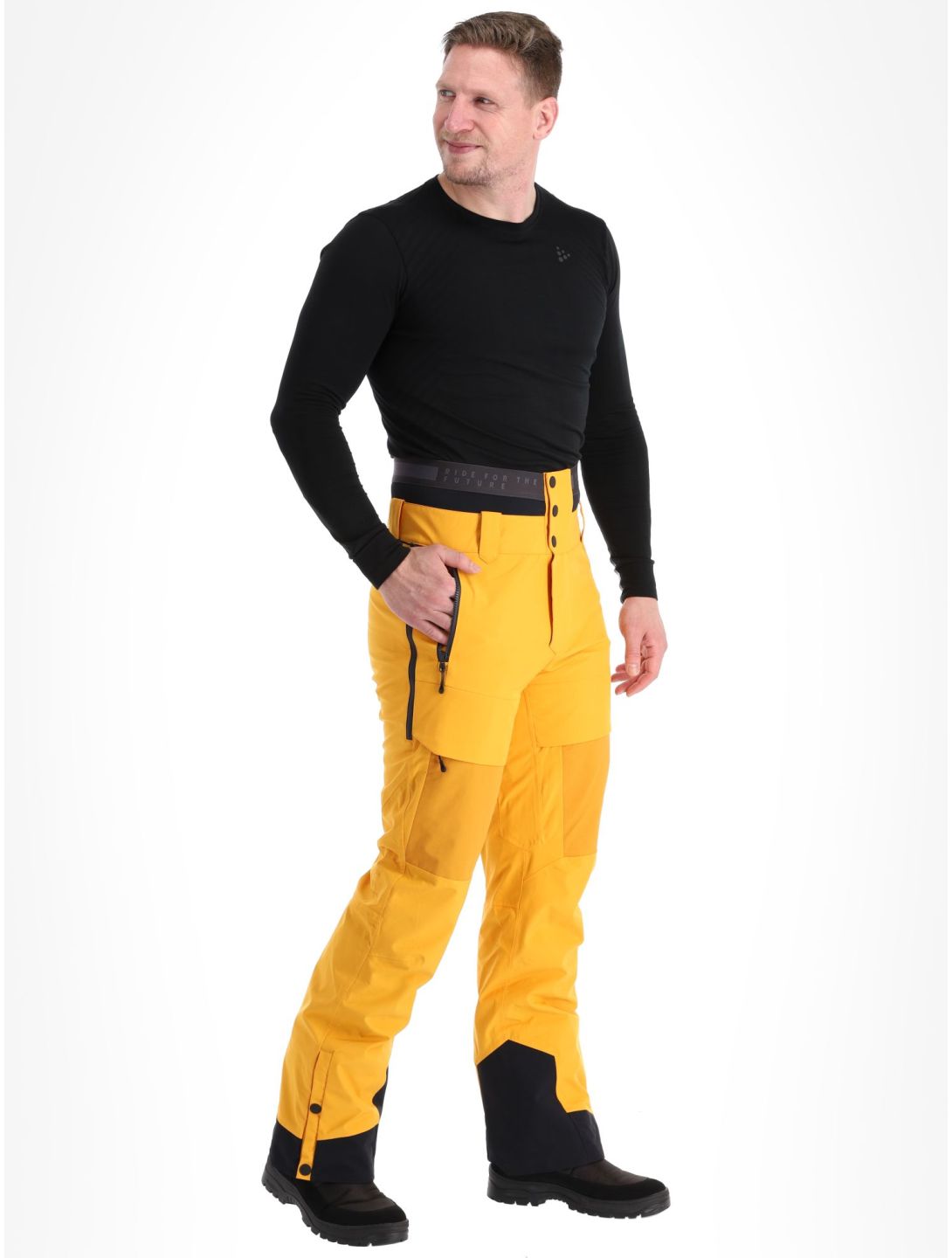 Picture, Impact ski pants men Autumn Blaze yellow 