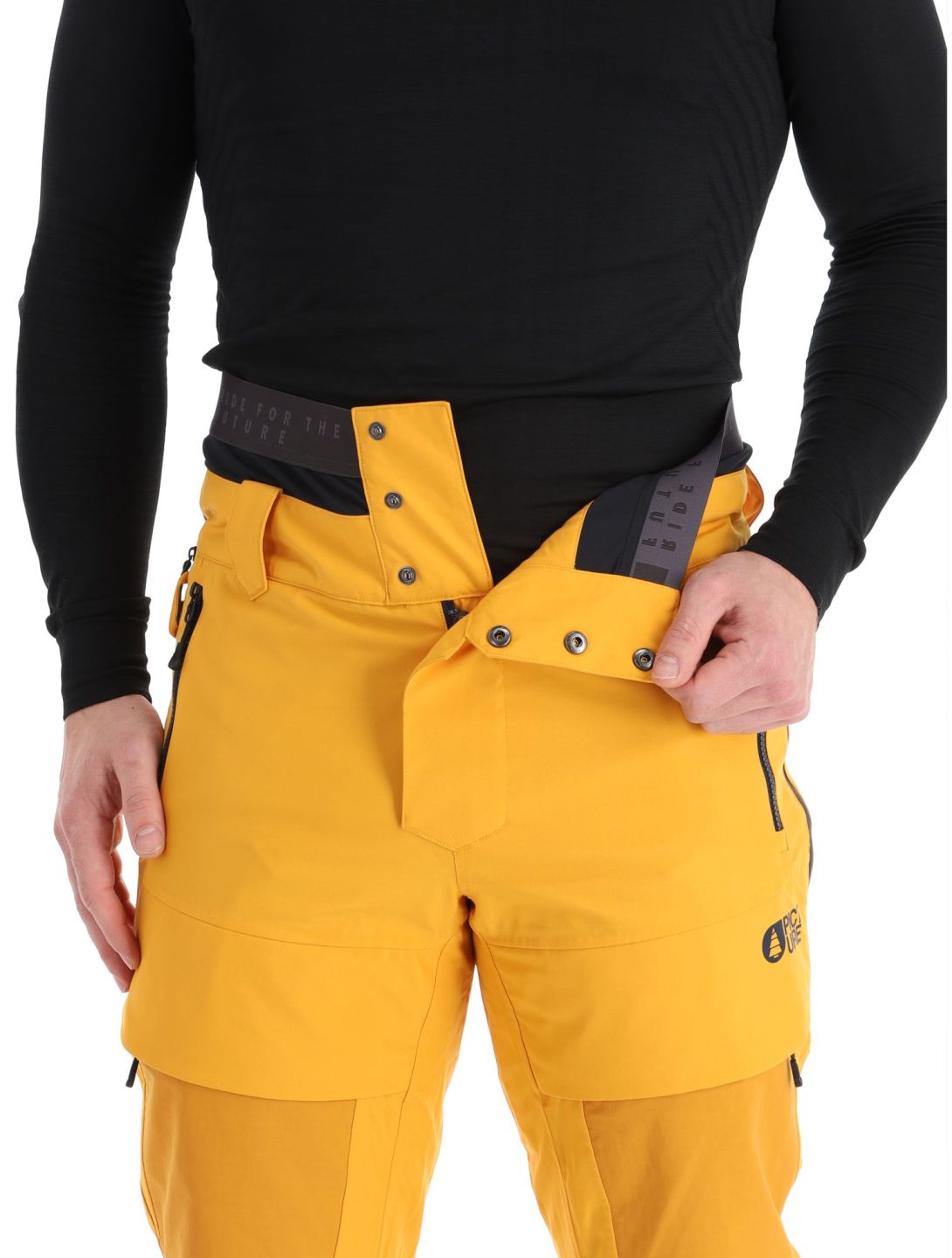 Picture, Impact ski pants men Autumn Blaze yellow 