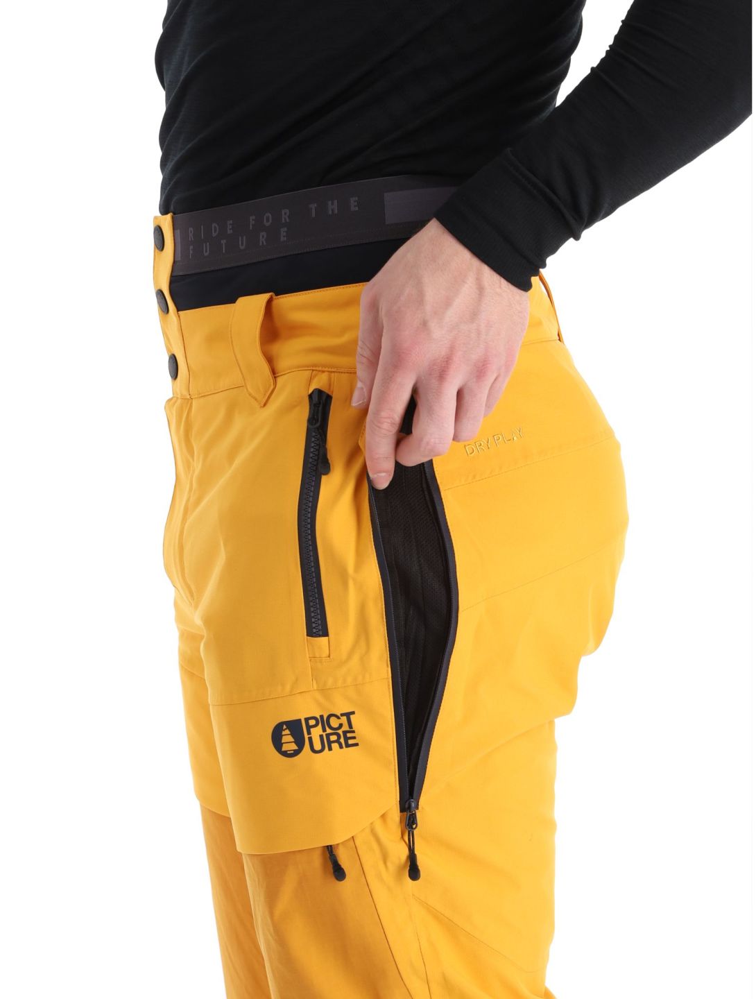 Picture, Impact ski pants men Autumn Blaze yellow 