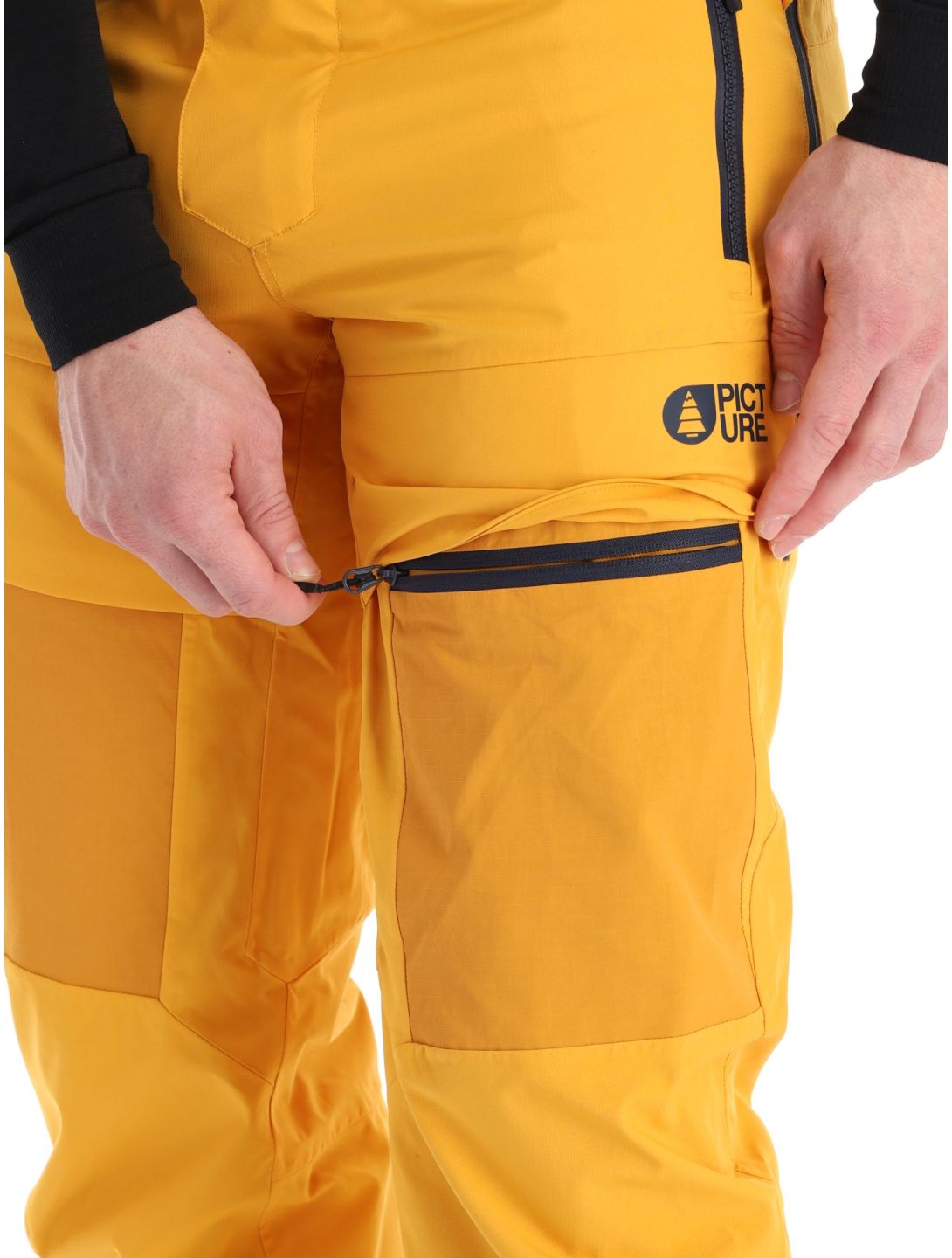 Picture, Impact ski pants men Autumn Blaze yellow 