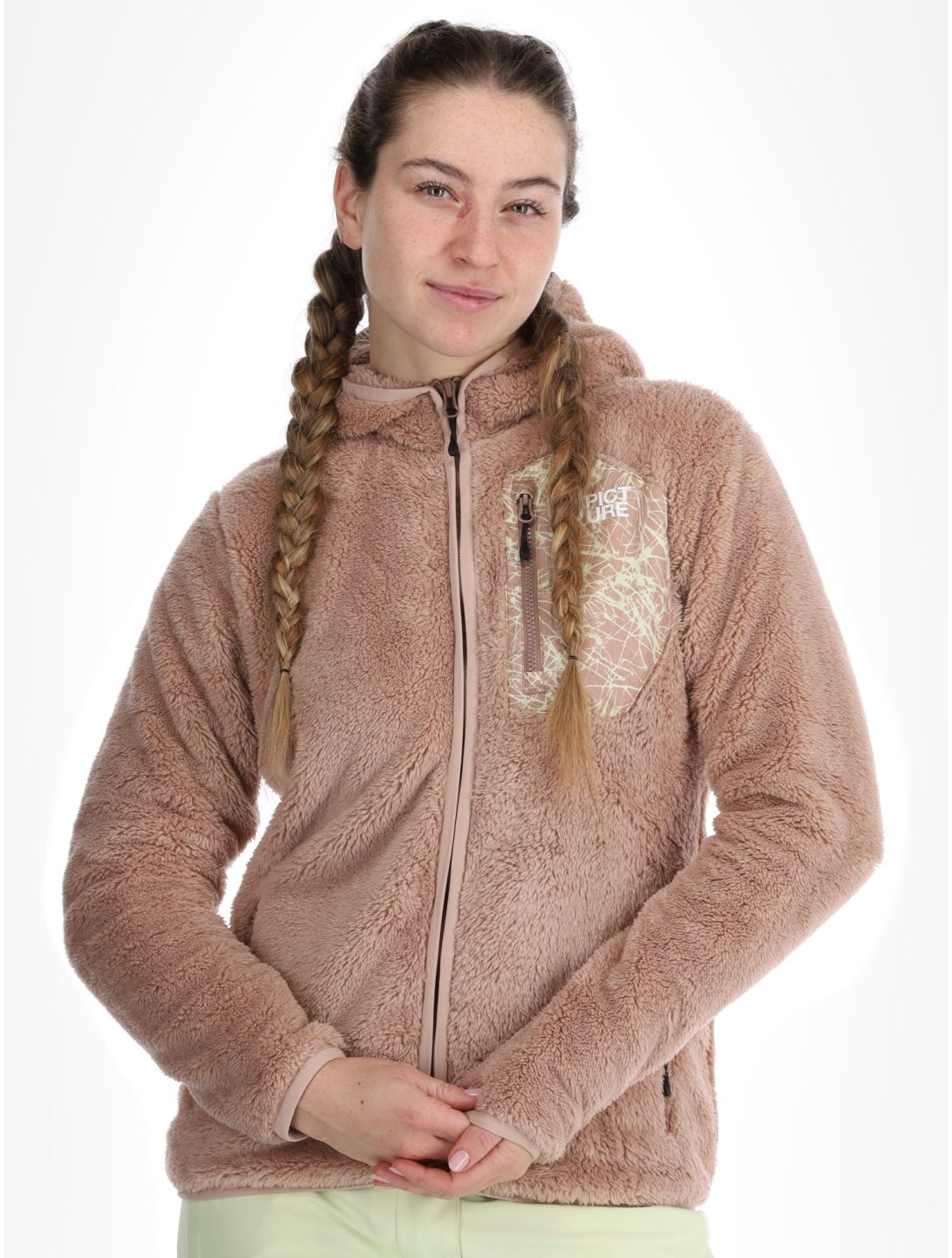 Picture, Izimo Fz Fleece jacket women Roebuck brown 