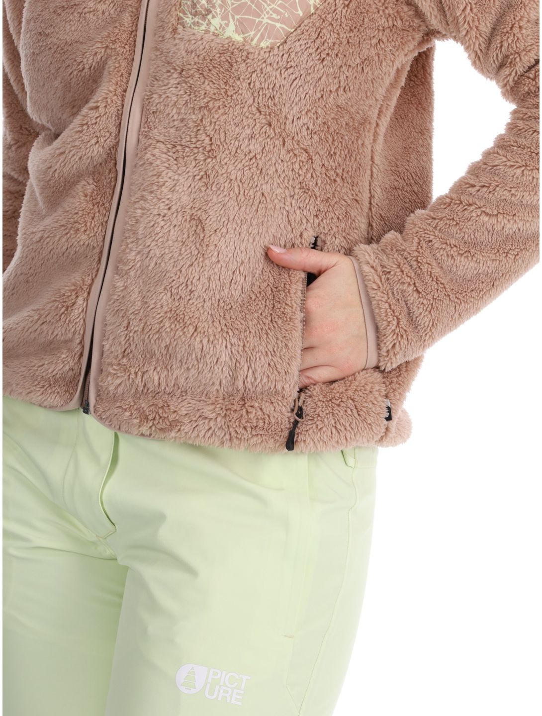 Picture, Izimo Fz Fleece jacket women Roebuck brown 