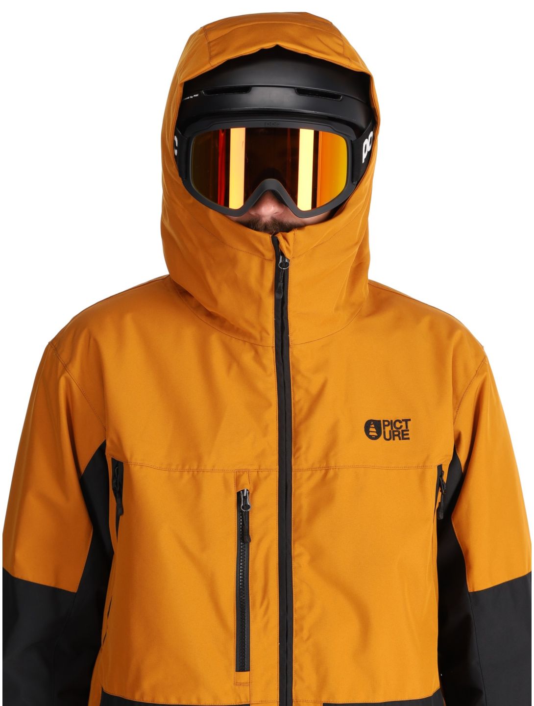 Picture, Jomoh ski jacket men Honey Black black, brown 