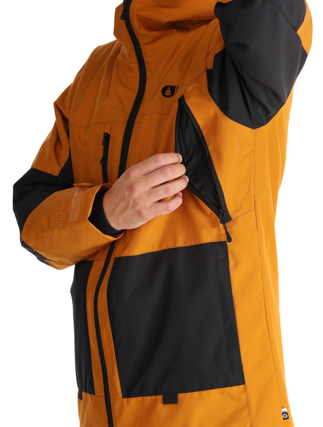 Picture, Jomoh ski jacket men Honey Black black, brown 