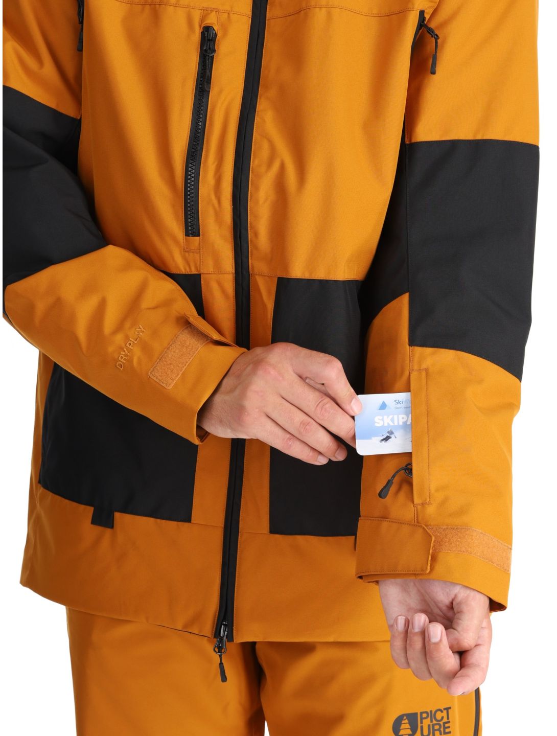 Picture, Jomoh ski jacket men Honey Black black, brown 