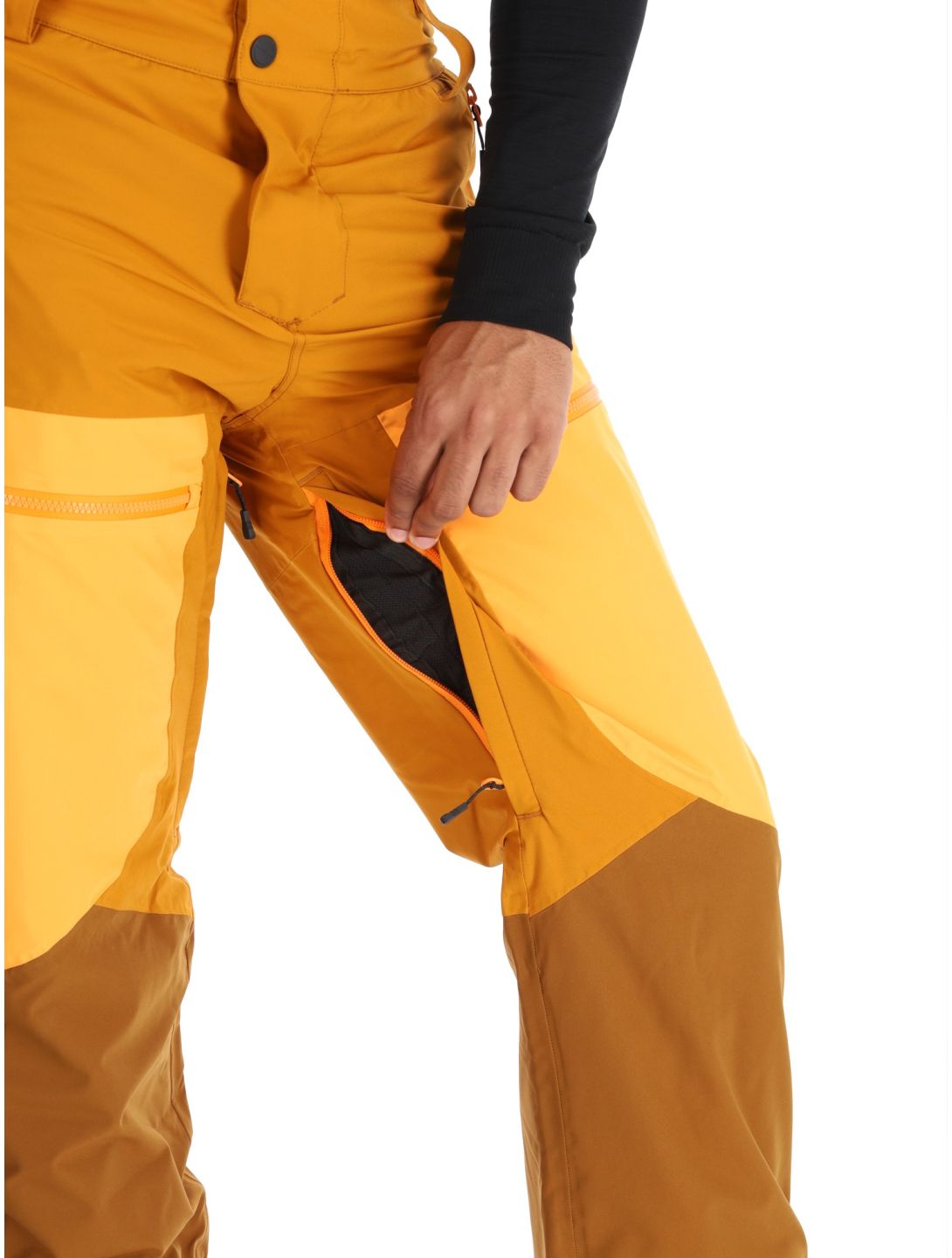 Picture, Naikoon ski pants men Honey Carrot Chocolat brown, orange 