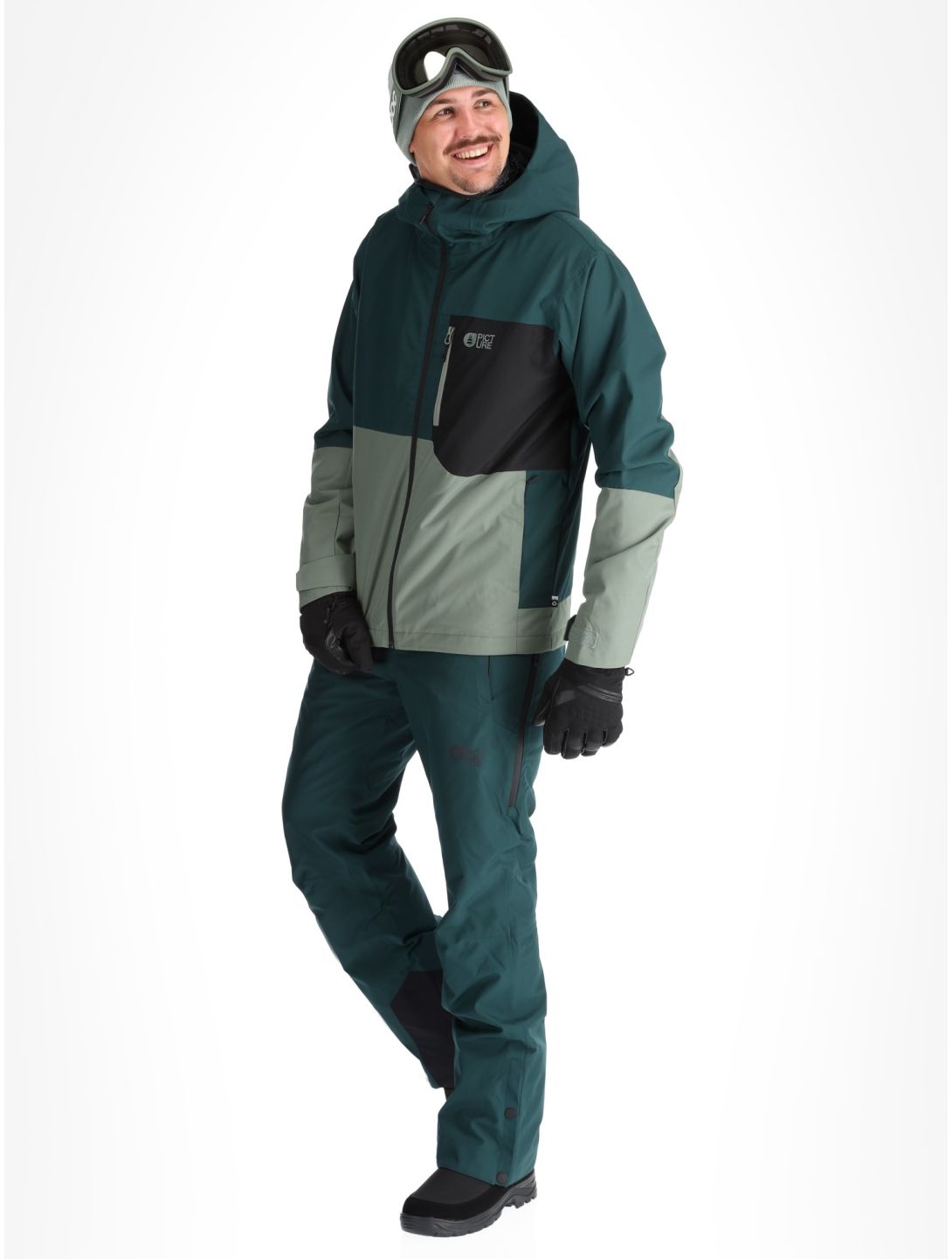 Picture, Nitric ski jacket men Ponderosa Pine green 