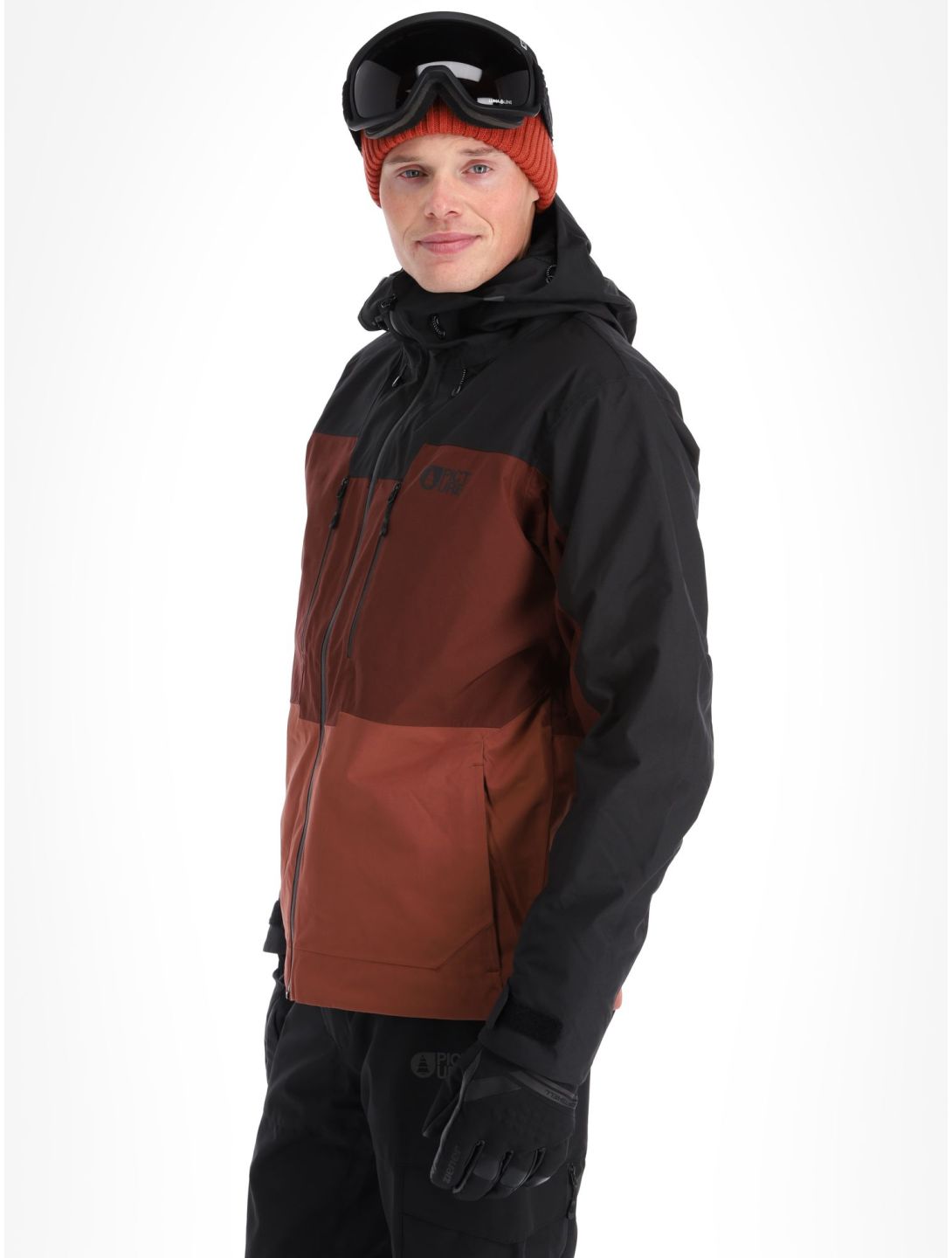 Picture, Object ski jacket men Andorra-Black black, burgundy 