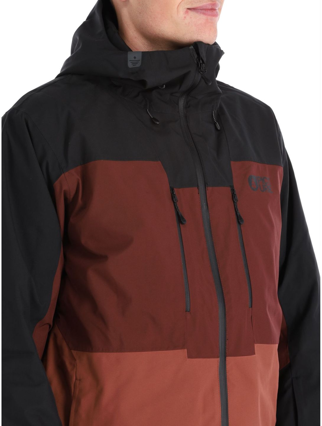 Picture, Object ski jacket men Andorra-Black black, burgundy 