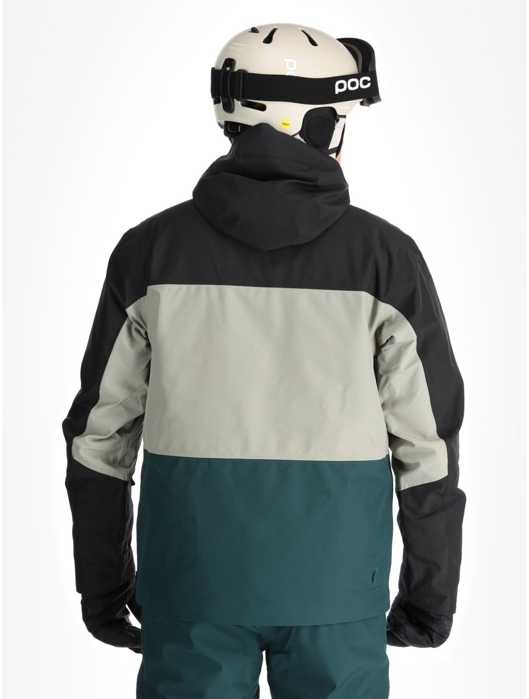 Picture, Object ski jacket men Black Ponderosa Pine Shadow black, green 