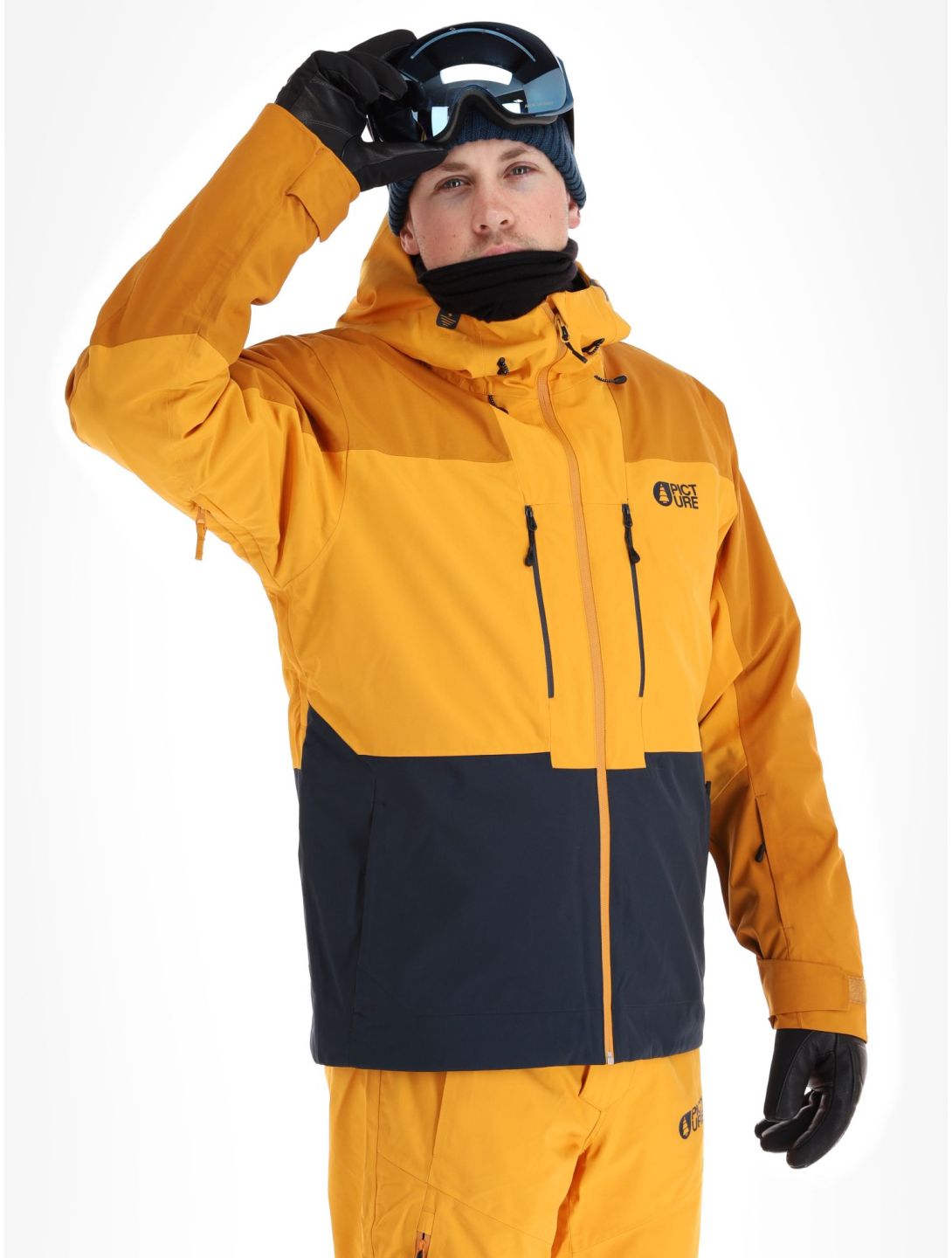 Picture, Object ski jacket men Dark Blue blue, orange 