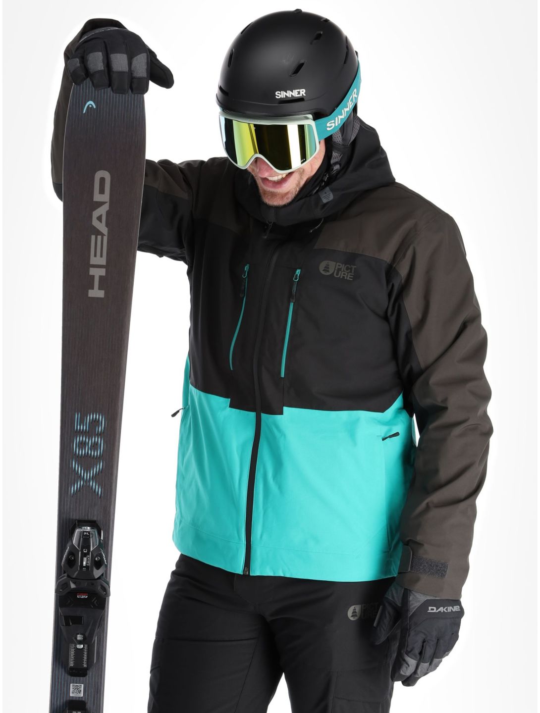 Picture, Object ski jacket men Spectra Green-Black black, green, grey 