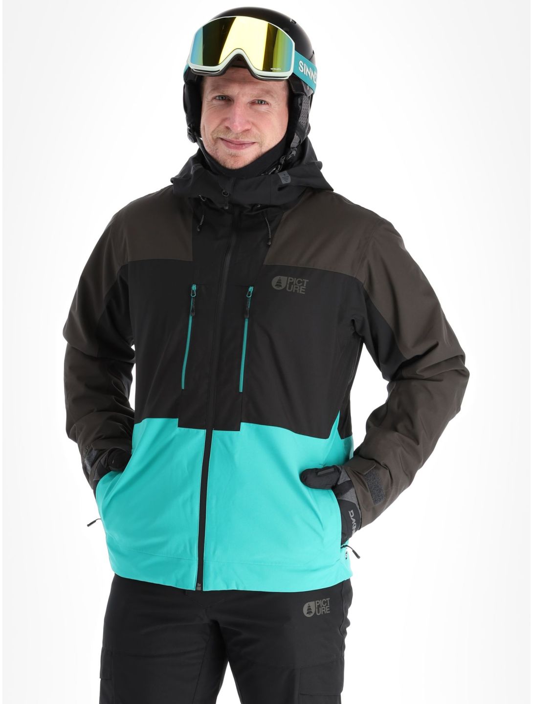 Picture, Object ski jacket men Spectra Green-Black black, green, grey 