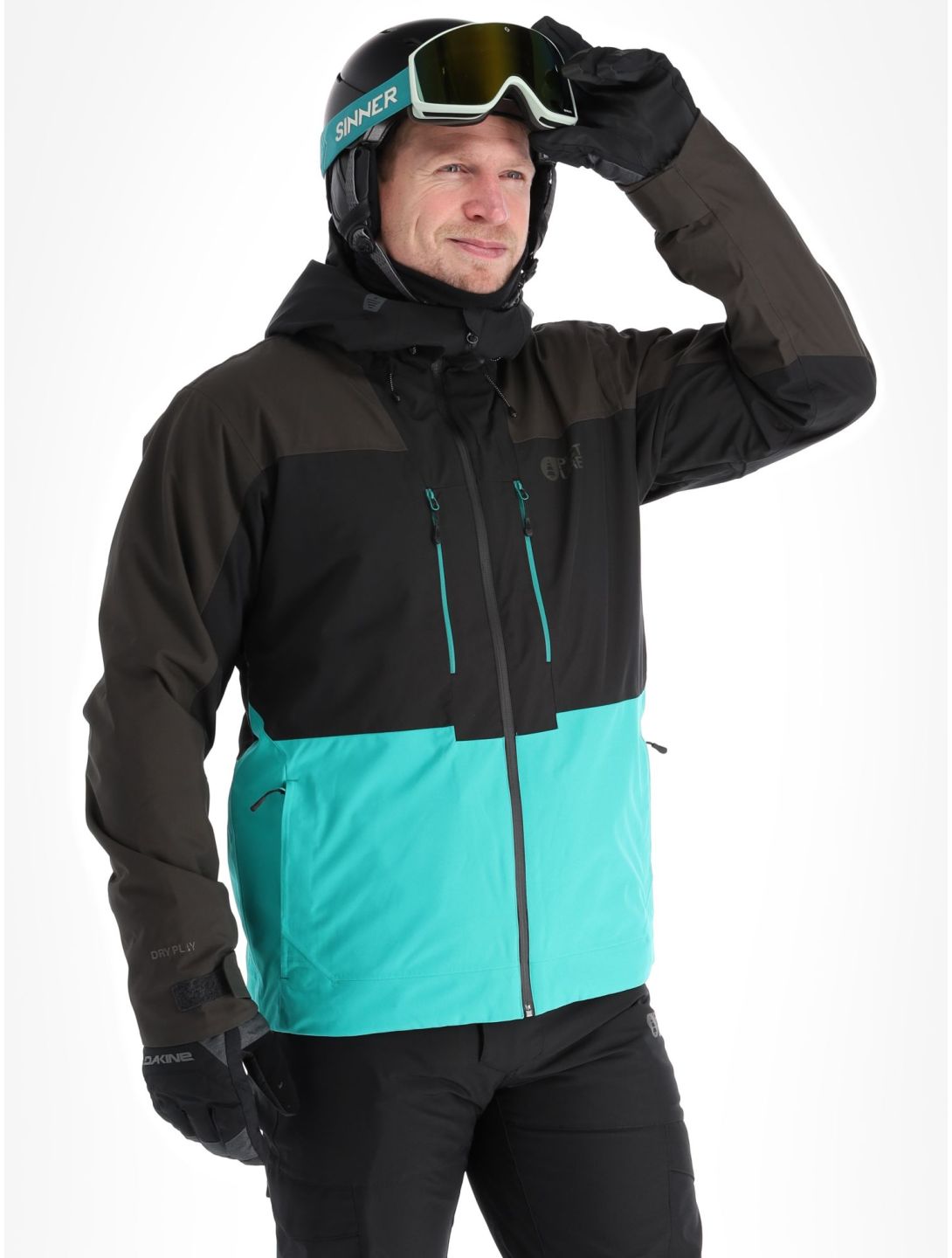 Picture, Object ski jacket men Spectra Green-Black black, green, grey 