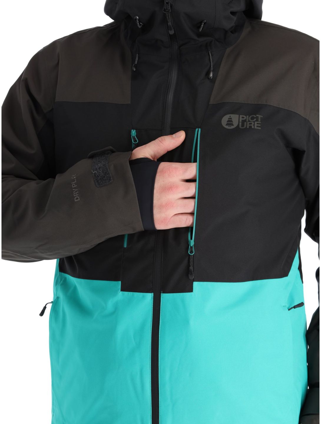 Picture, Object ski jacket men Spectra Green-Black black, green, grey 