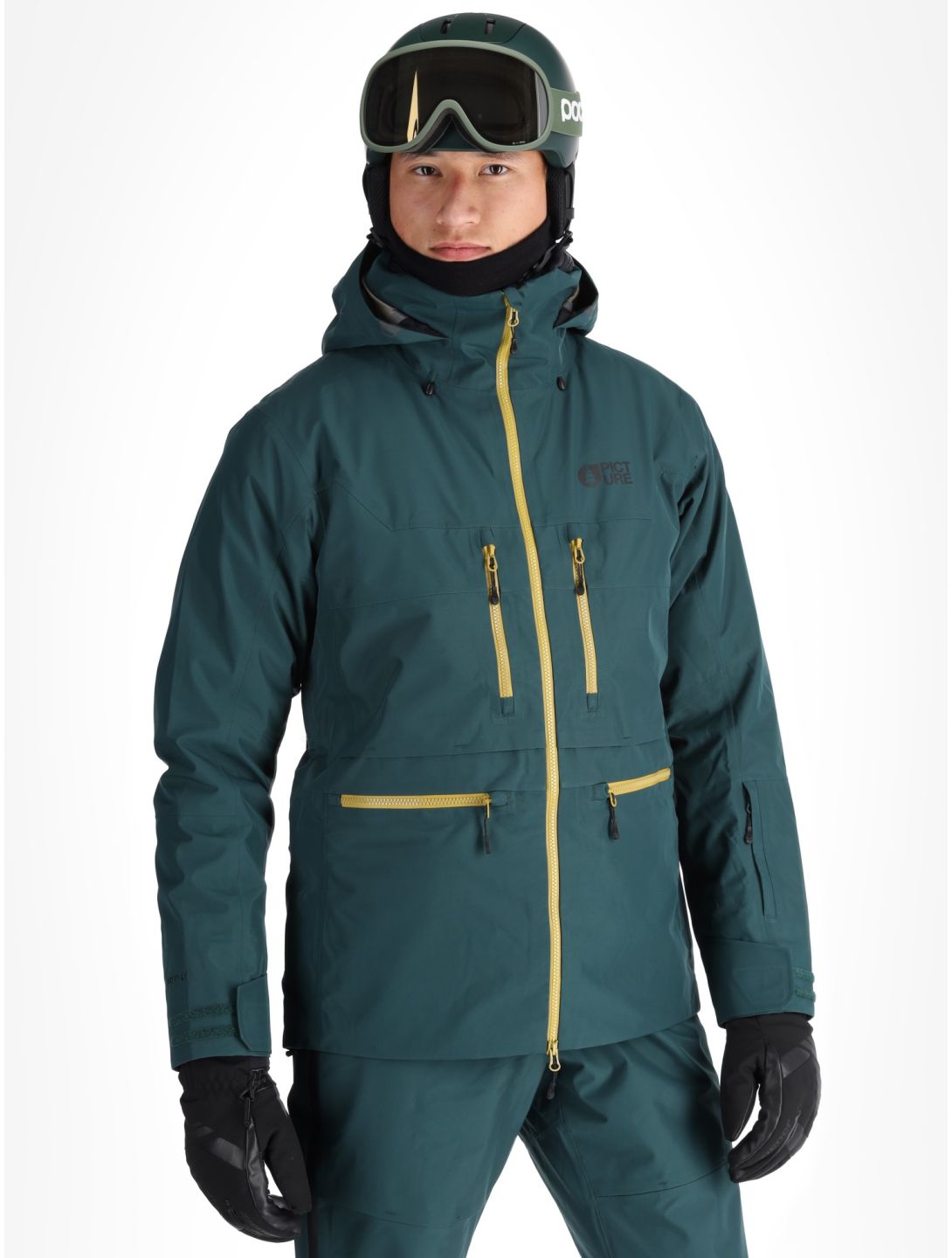 Picture, Ozonn 3L hardshell ski jacket men Ponderosa Pine green 