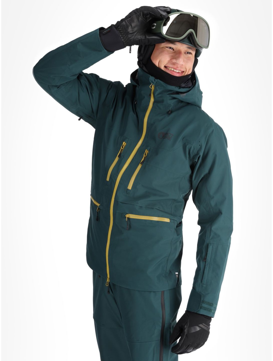 Picture, Ozonn 3L hardshell ski jacket men Ponderosa Pine green 