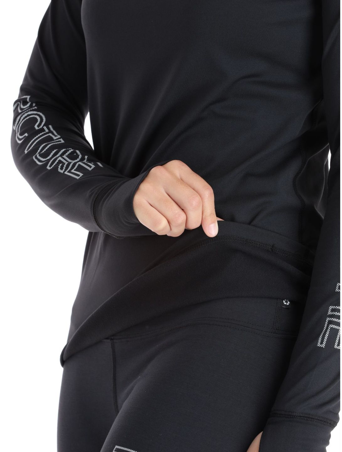 Picture, Pagaya High Fleece thermal shirt women Black black 