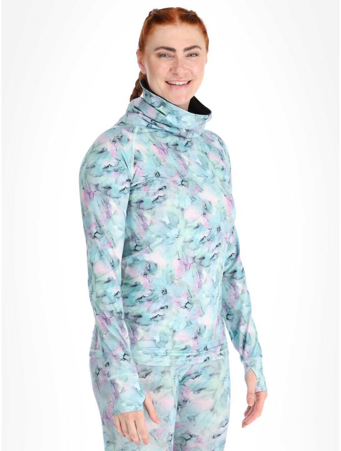 Picture, Pagaya Print Fleece thermal shirt women Blurry Water Print multicolor 