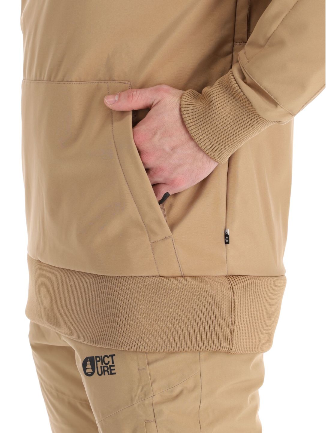 Picture, Parker softshell ski jacket men Tannin beige 