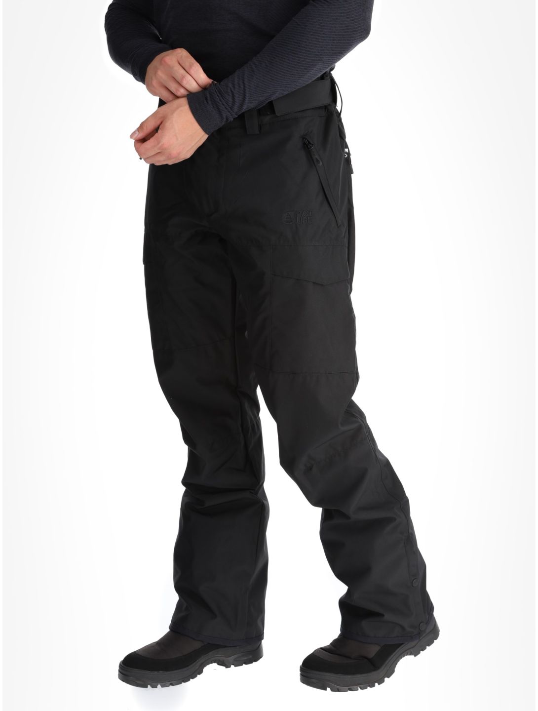 Picture, Plan ski pants men Black black 