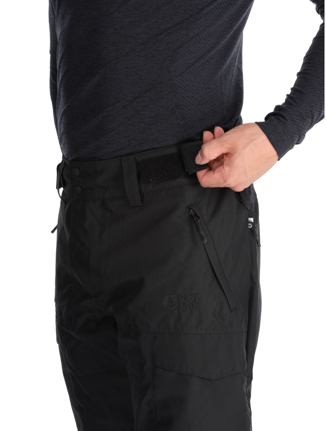 Picture, Plan ski pants men Black black 