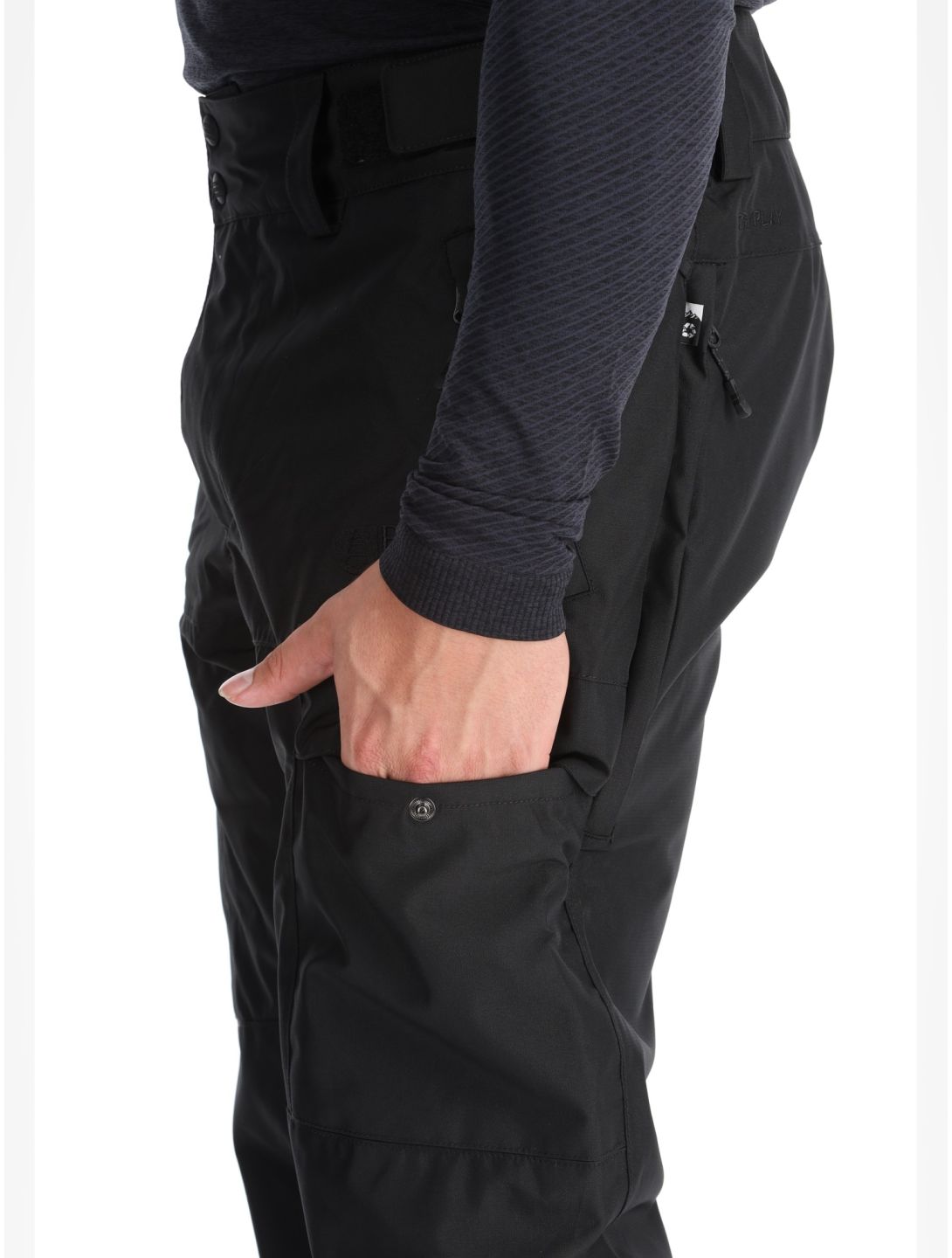 Picture, Plan ski pants men Black black 