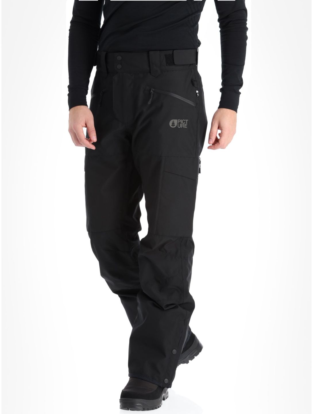 Picture, Plan ski pants men Black black 