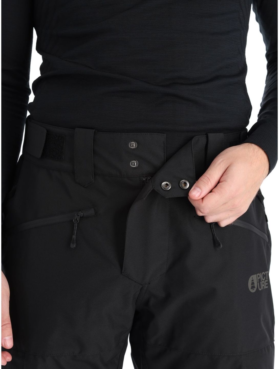 Picture, Plan ski pants men Black black 