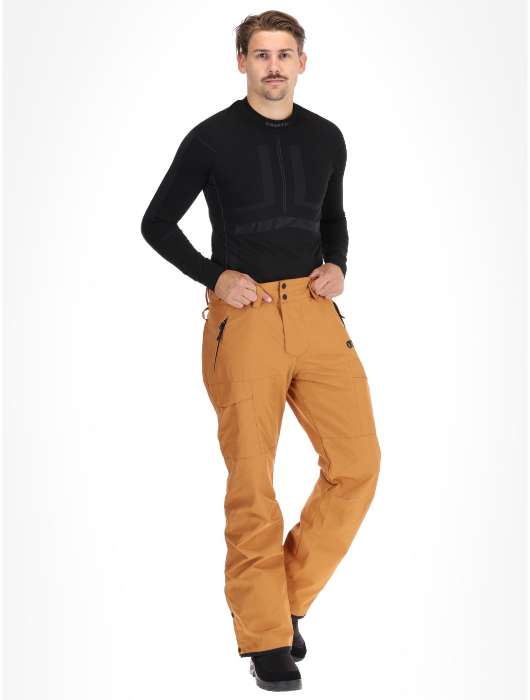 Picture, Plan ski pants men Brown Sugar brown 