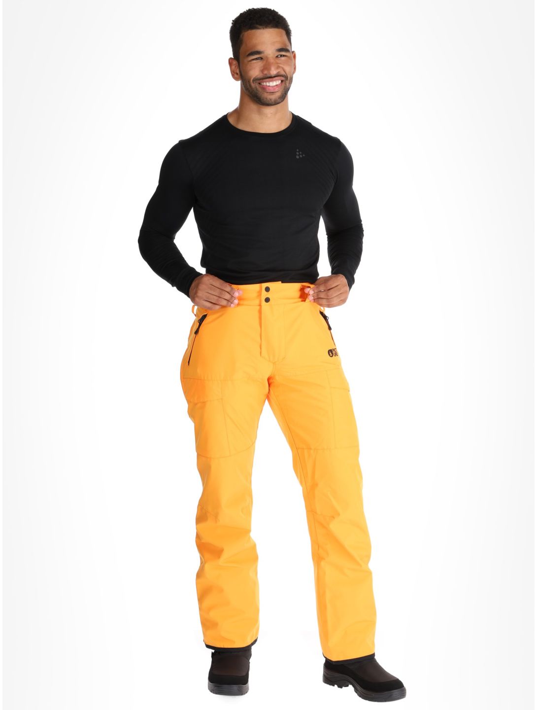 Picture, Plan ski pants men Carrot orange 