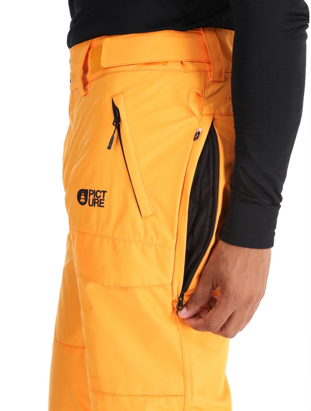 Picture, Plan ski pants men Carrot orange 