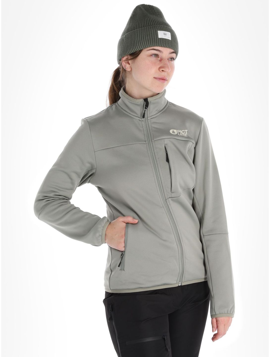 Picture, Rommana Fleece jacket women Shadow green 