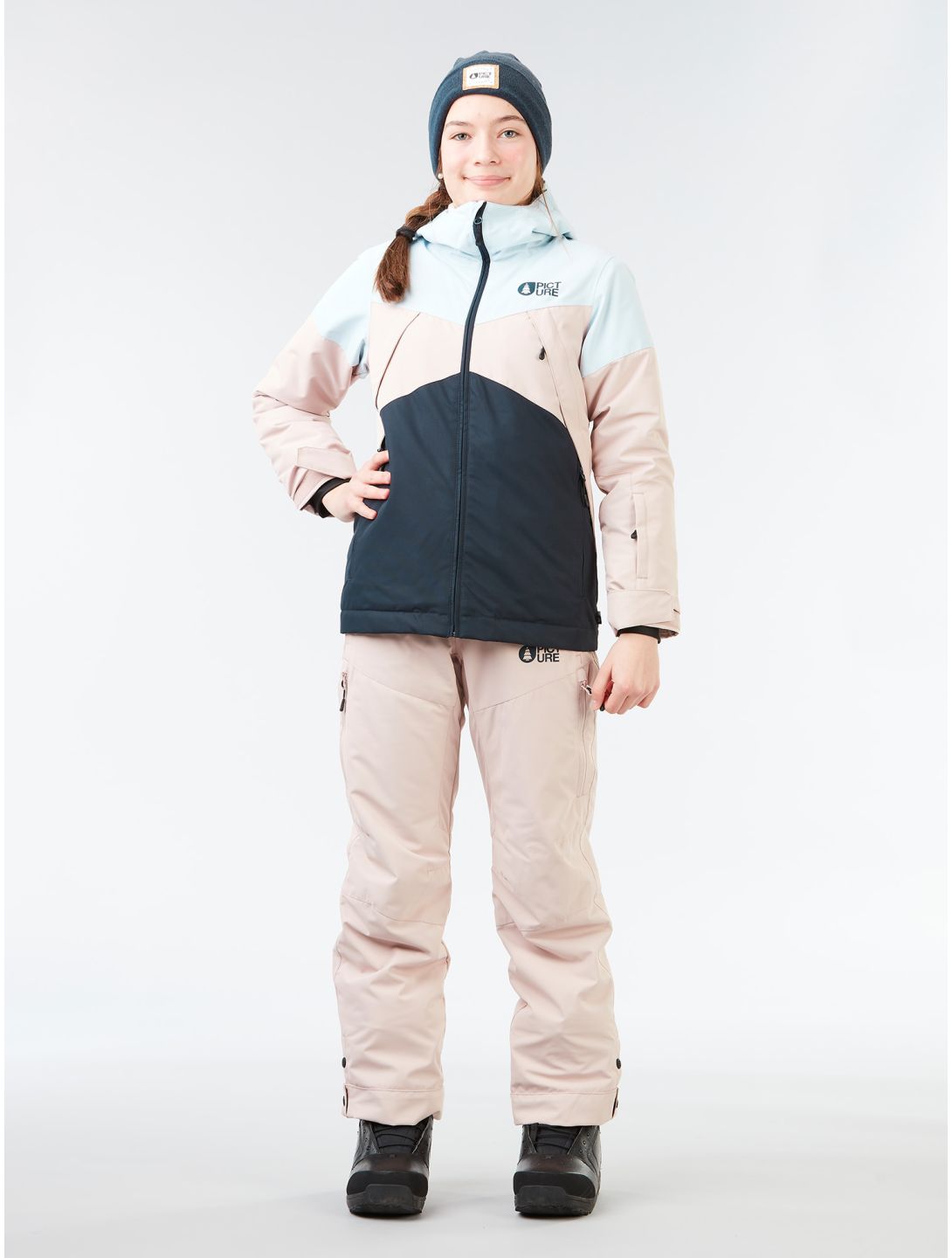 Picture, Seady ski jacket kids Dark Blue blue, pink 