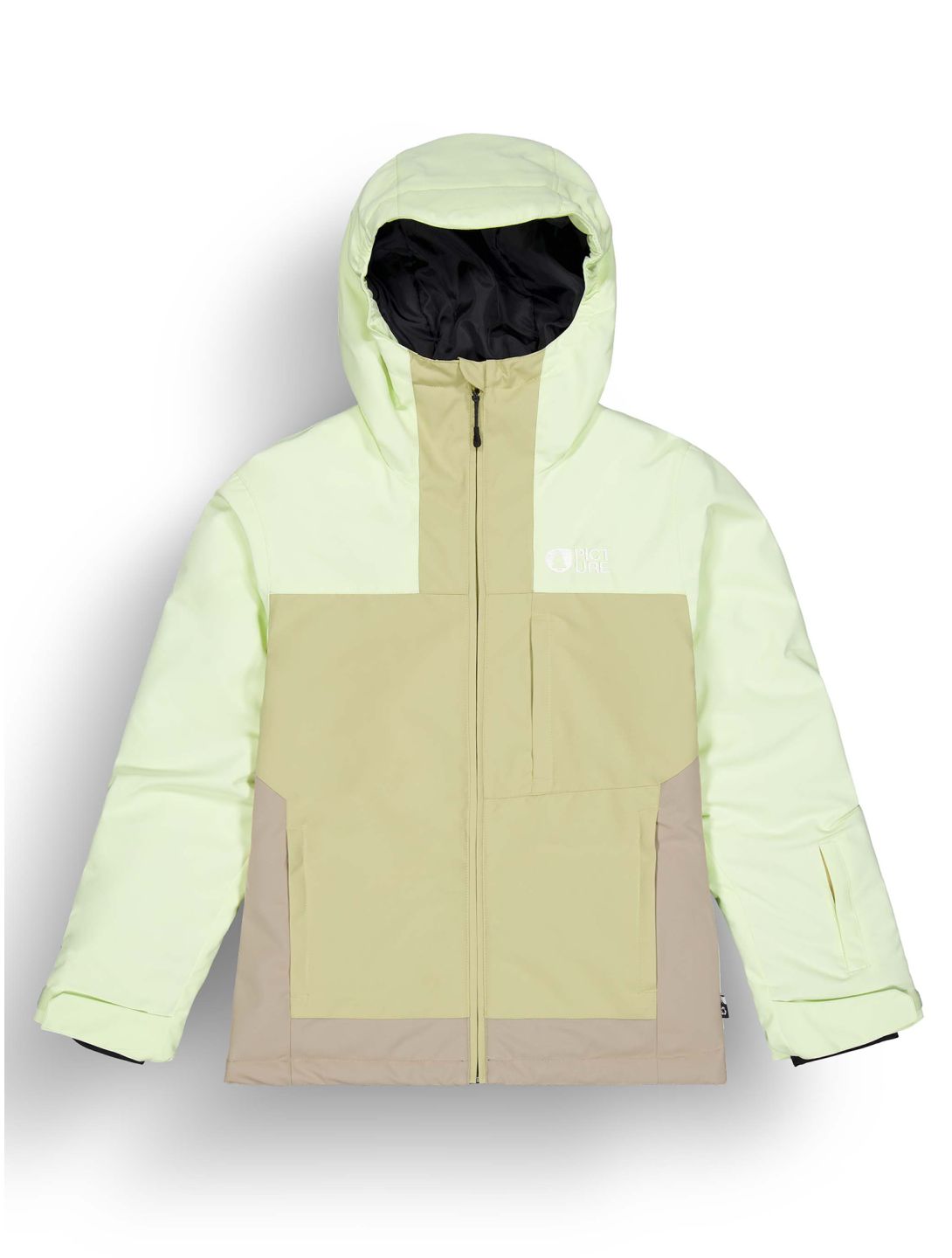 Picture, Seady ski jacket kids Lime Cream Roebuck Hemp brown, green 