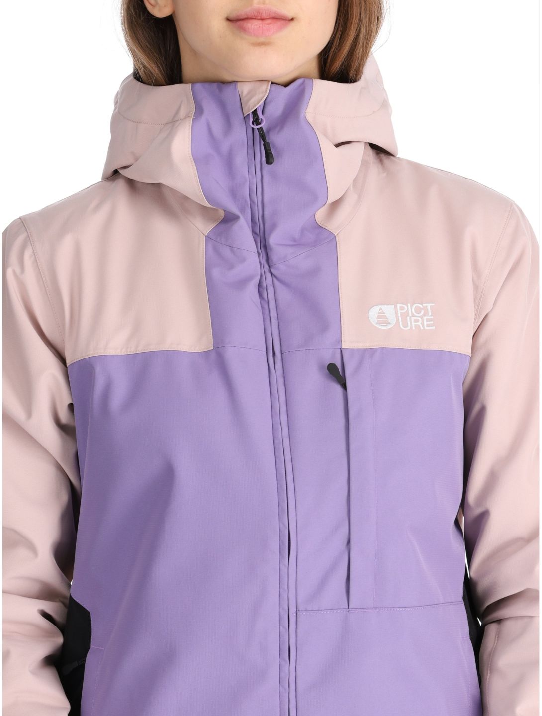 Picture, Seakrest ski jacket women Shadow Gray Paisley Purple Black black, grey, purple 