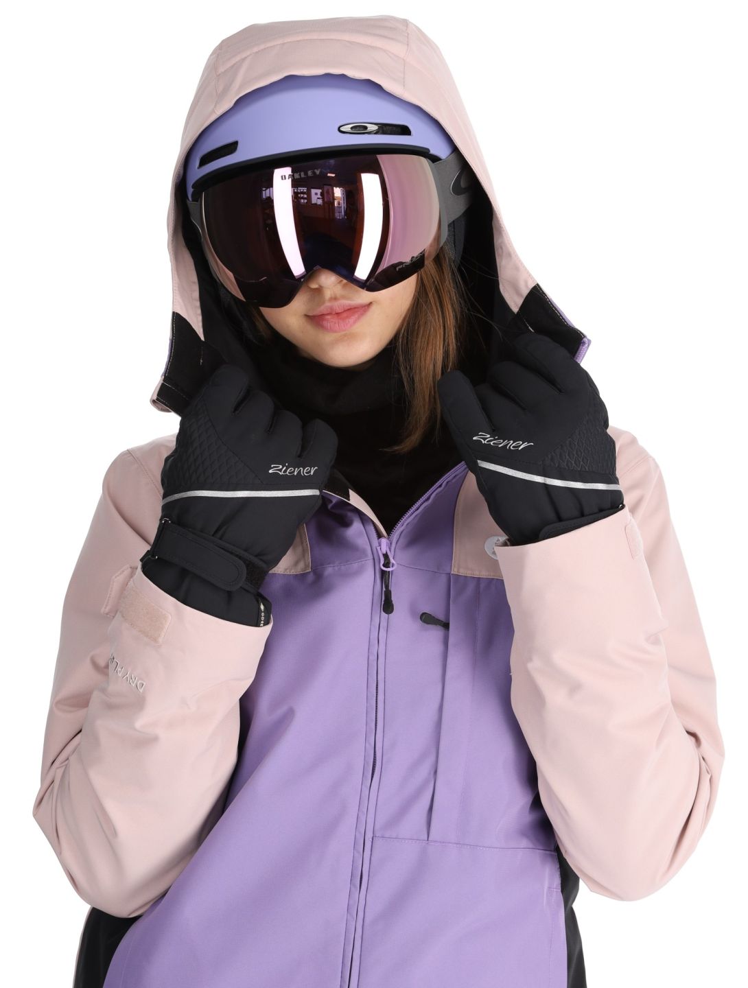 Picture, Seakrest ski jacket women Shadow Gray Paisley Purple Black black, grey, purple 