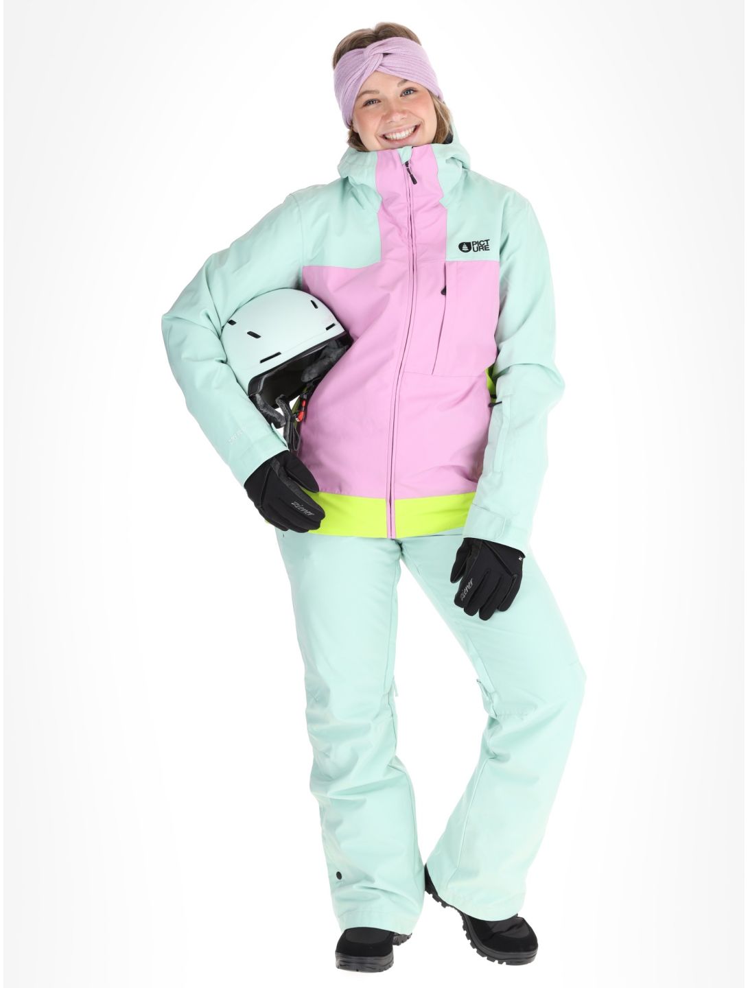 Picture, Seakrest ski jacket women Silt Green Orchid Acid Lime grey, pink 