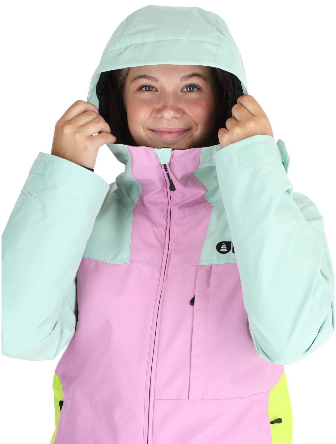 Picture, Seakrest ski jacket women Silt Green Orchid Acid Lime grey, pink 