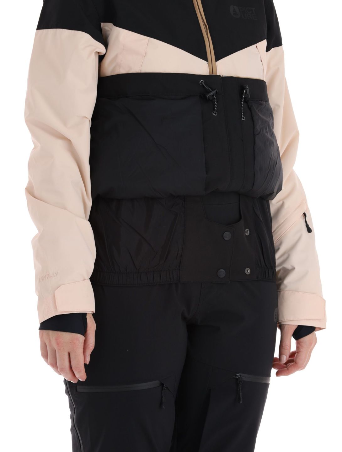 Picture, Seakrest ski jacket women Tannin-Black beige, black 