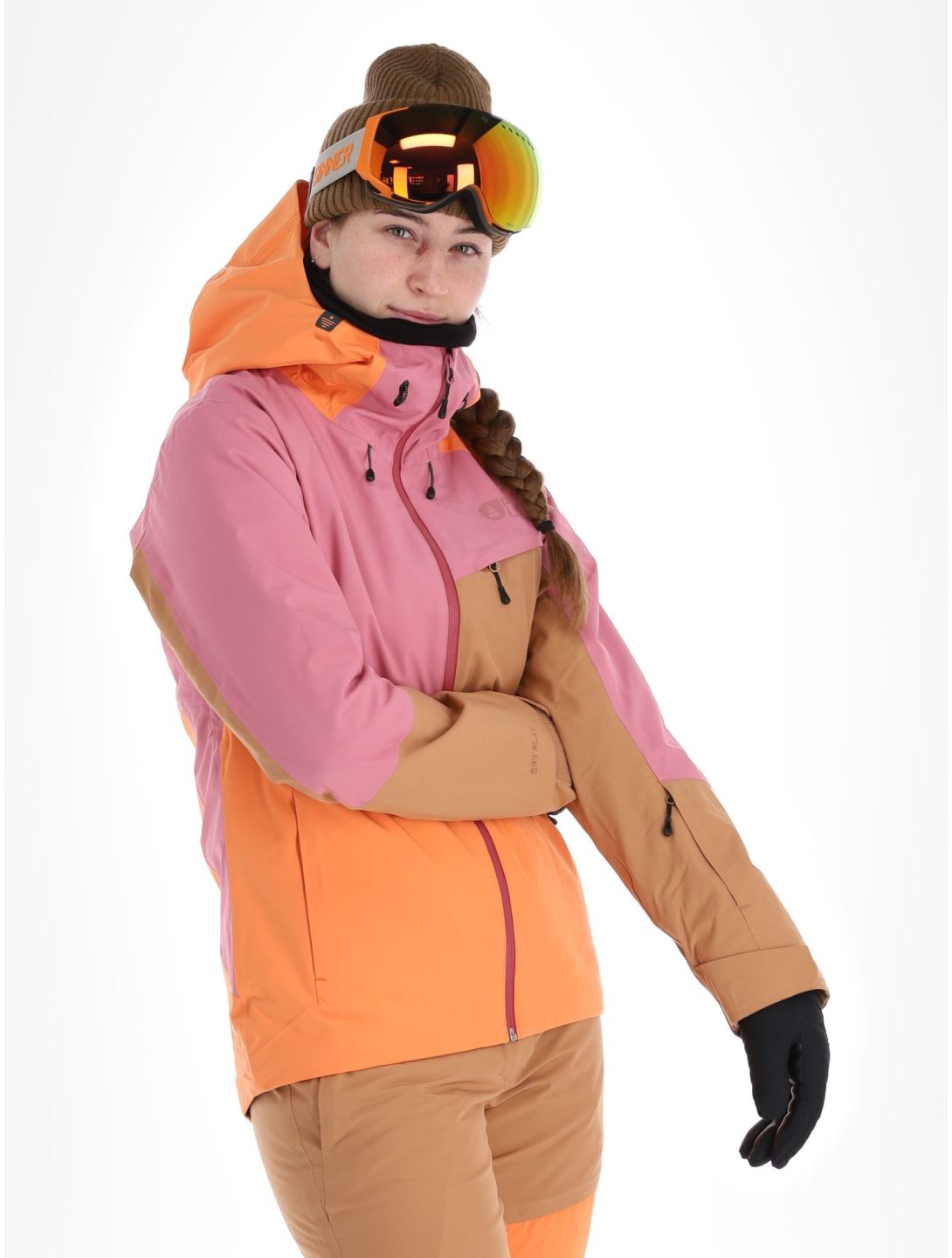 Picture, Seen ski jacket women Cashmere Rose beige, orange, pink 