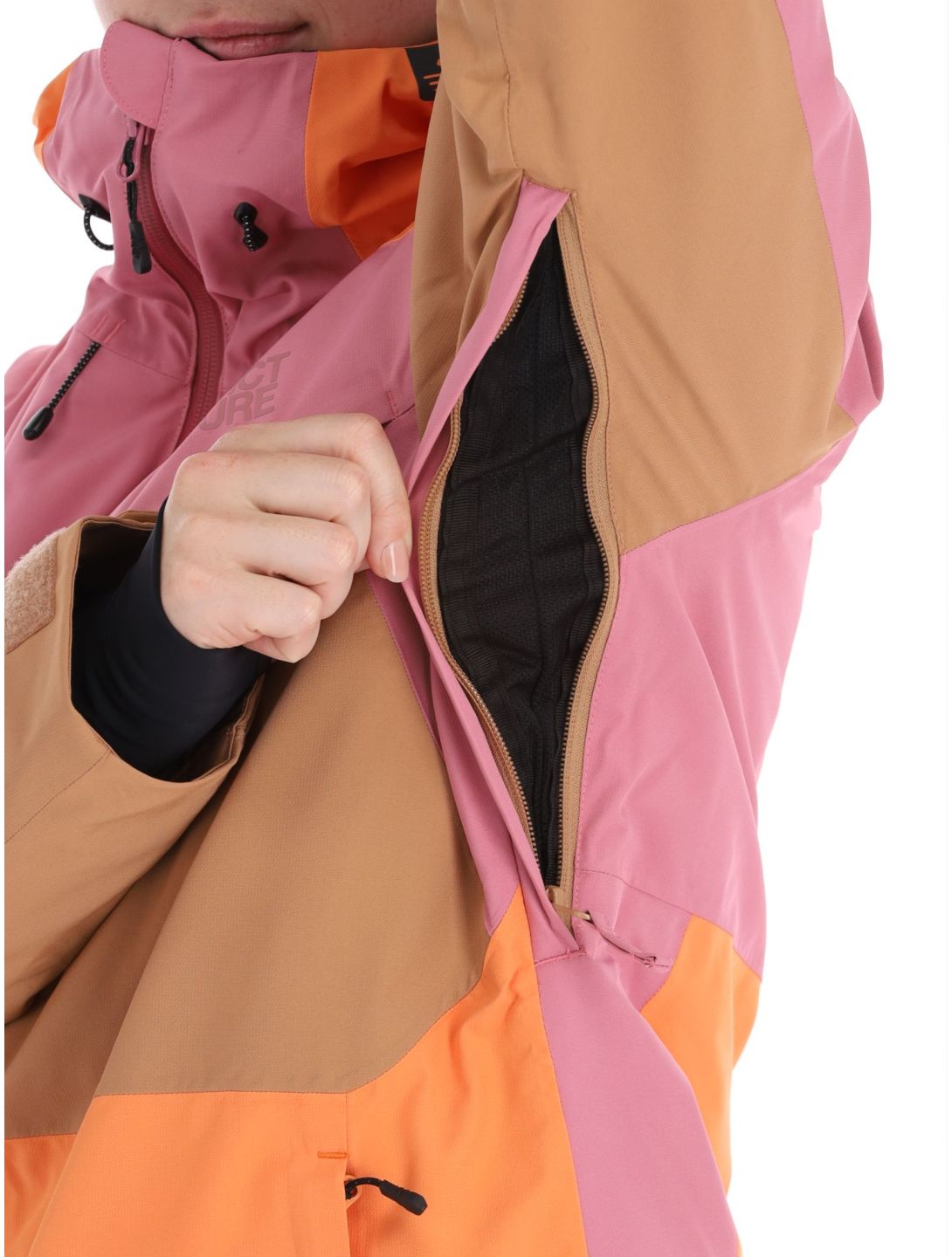 Picture, Seen ski jacket women Cashmere Rose beige, orange, pink 