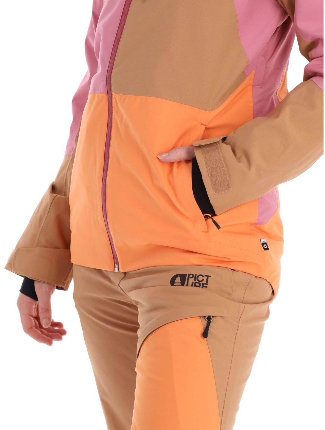 Picture, Seen ski jacket women Cashmere Rose beige, orange, pink 