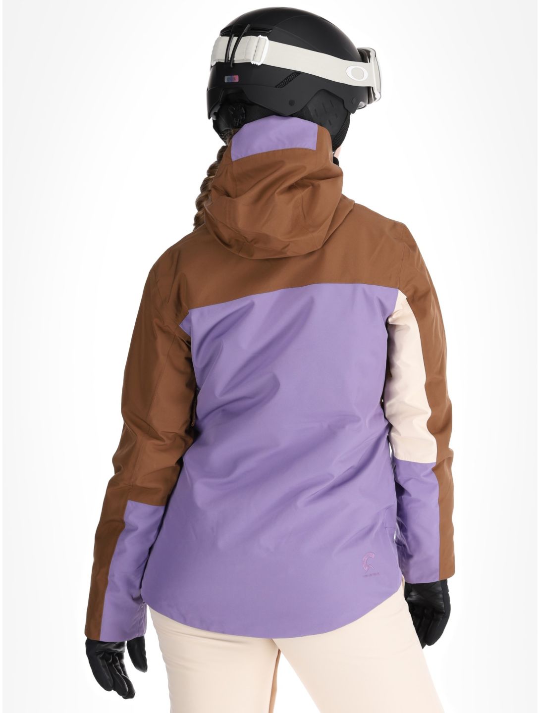 Picture, Seen ski jacket women Cocoa Brown Vanilla Paisley Purple beige, brown, purple 