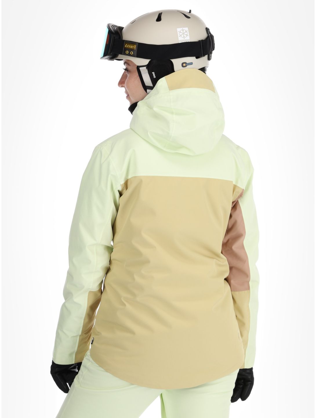 Picture, Seen ski jacket women Lime Cream Hemp Roebuck brown, green 