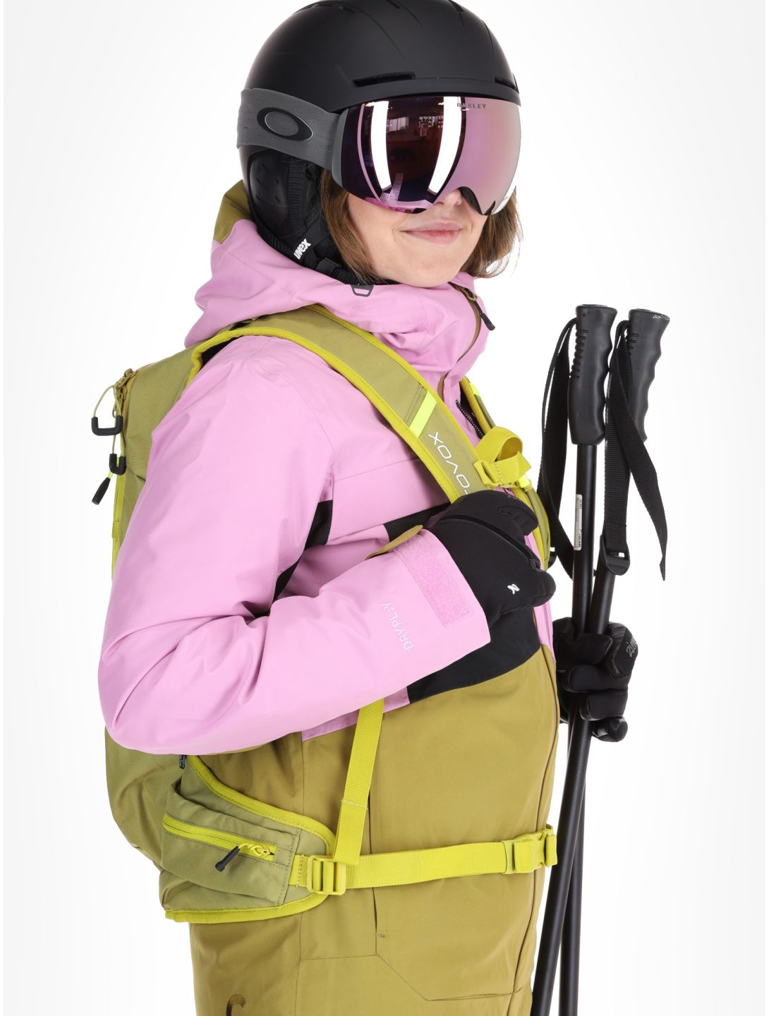 Picture, Seen ski jacket women Orchid Green Moss Black green, pink 