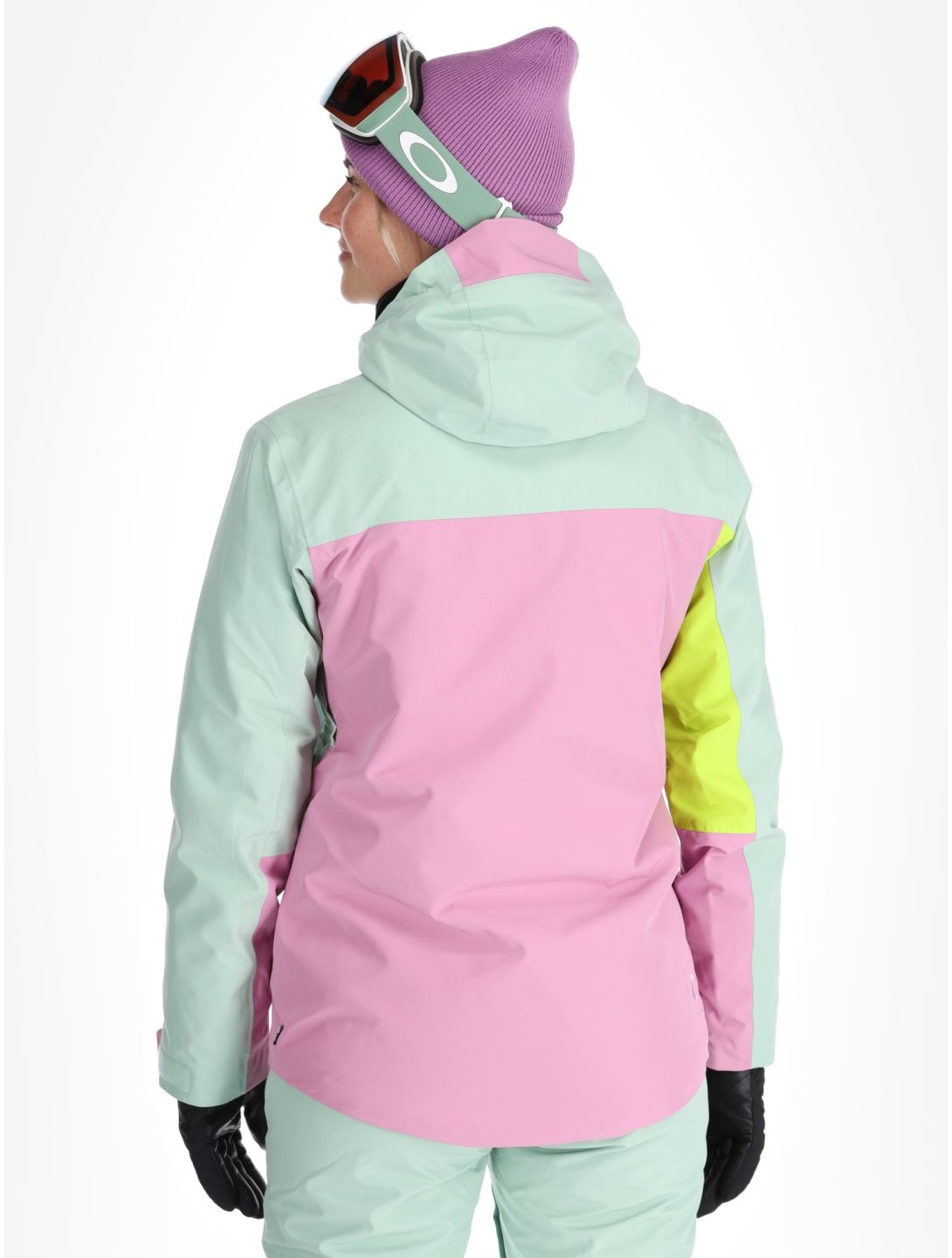 Picture, Seen ski jacket women Silt Green Acid Lime Orchid green, pink 