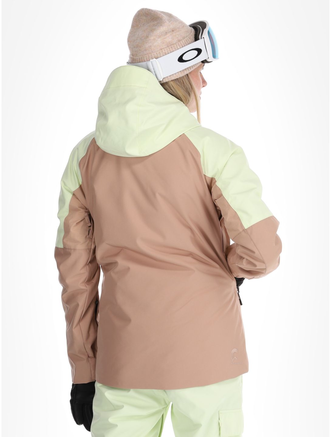 Picture, Sitkah ski jacket women Lime Cream Roebuck brown, green 