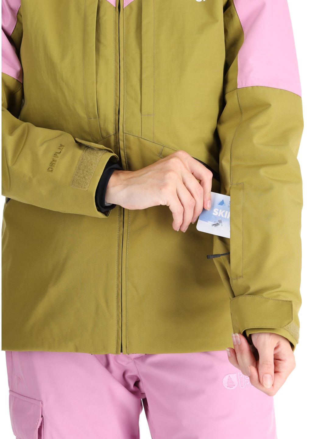 Picture, Sitkah ski jacket women Orchid Green Moss green, pink 