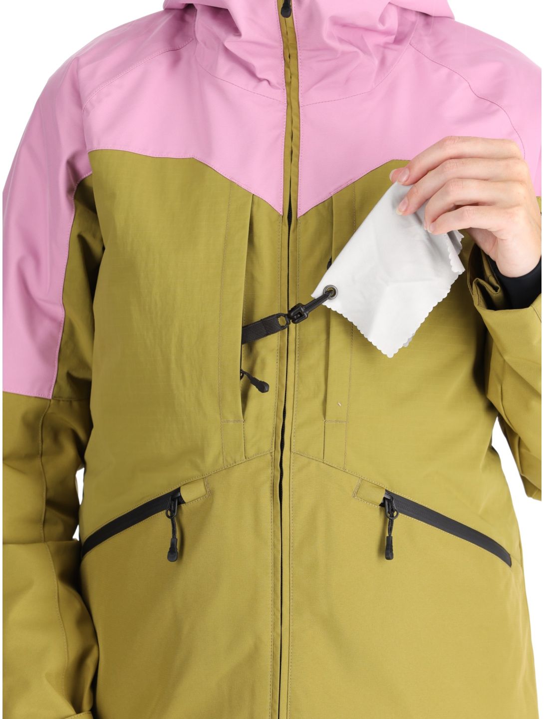 Picture, Sitkah ski jacket women Orchid Green Moss green, pink 